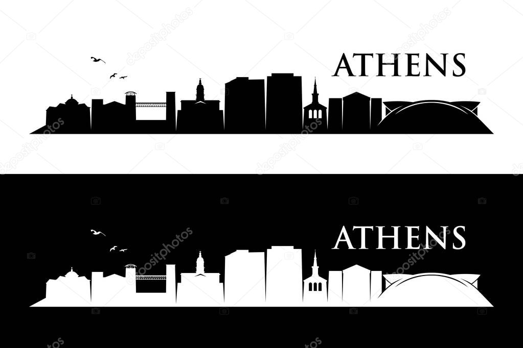 Vector illustration of athens georgia, USA