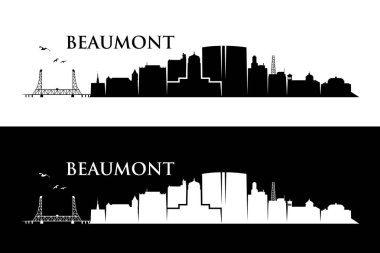 Vector illustration of beaumont, USA clipart