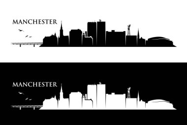 Manchester, ABD vektör çizim