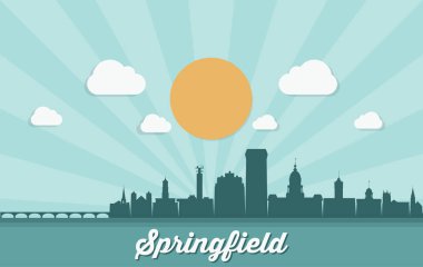 Springfield, ABD vektör çizim
