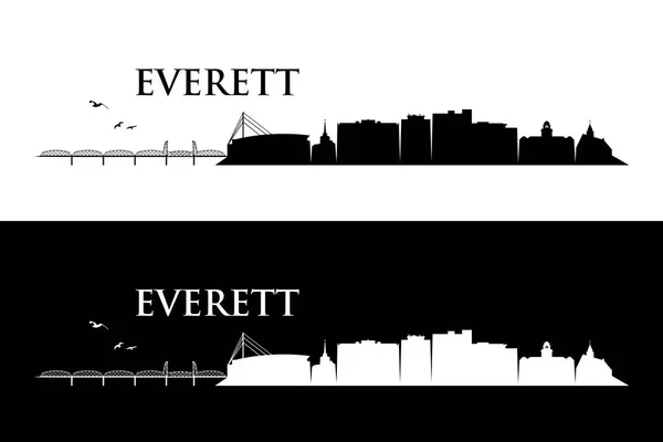 Ilustração Vetorial Everett Eua — Vetor de Stock
