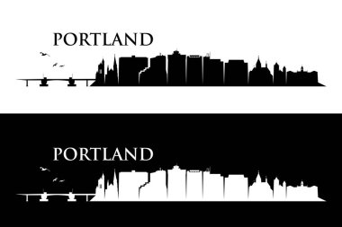 Portland manzarası, Maine, Amerika Birleşik Devletleri, Amerika, ABD 