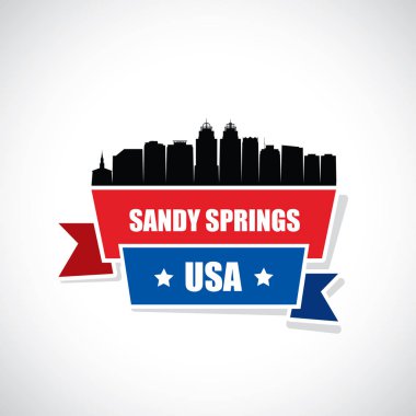 Sandy Springs manzarası, Georgia, Amerika Birleşik Devletleri, ABD