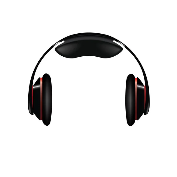 Drahtlose Moderne Kopfhörer Bunte Vektordarstellung Isoliert Auf Weißem Hintergrund — Stockvektor