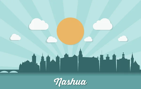 Nashua 美利坚合众国 Usa — 图库矢量图片