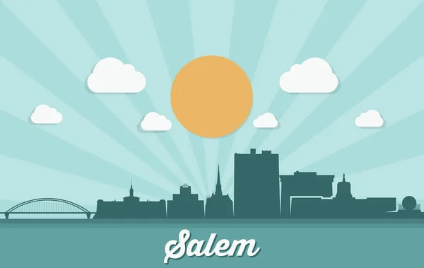Salem 美利坚合众国 Usa — 图库矢量图片
