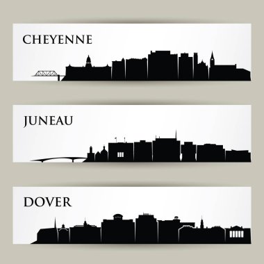 Cheyenne, Juneau ve Dover cityscapes, Amerika Birleşik Devletleri, Amerika Birleşik Devletleri