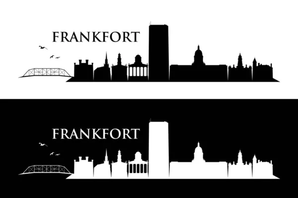 Frankfort Cityscape Amerika Birleşik Devletleri Amerika Birleşik Devletleri — Stok Vektör