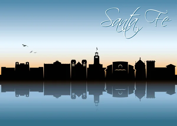 Santa Cityscape Verenigde Staten Van Amerika Usa — Stockvector