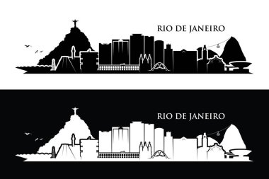 Brezilya, Rio De Janeiro şehir siluet bayrağı