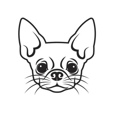 Chihuahua köpek vektör çizimi 