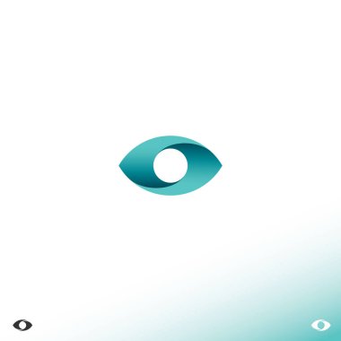 Göz logosu vektör çizimi, iş konsepti 