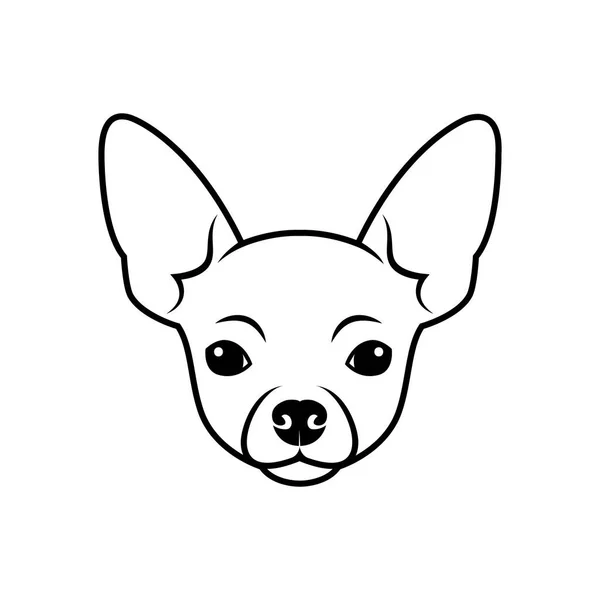 Chihuahua Perro Vector Ilustración — Archivo Imágenes Vectoriales