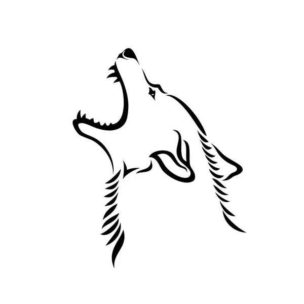 Ilustração Vetorial Lobo — Vetor de Stock