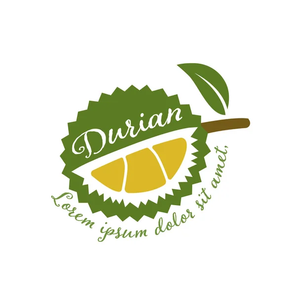 Rey Frutas Ilustración Vectorial Duriana — Vector de stock