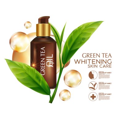 Yeşil çay tohumu Yağ Cilt Bakımı Kozmetik.