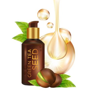 Yeşil çay tohumu Yağ Cilt Bakımı Kozmetik.
