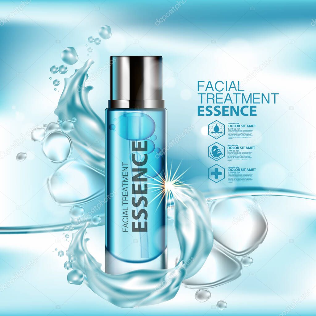 Facial Treatment Essence Skin Care Cosmetic.