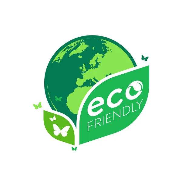 Ecology Green Città Aiutano Mondo Con Concetto Eco Friendly Ideas — Vettoriale Stock