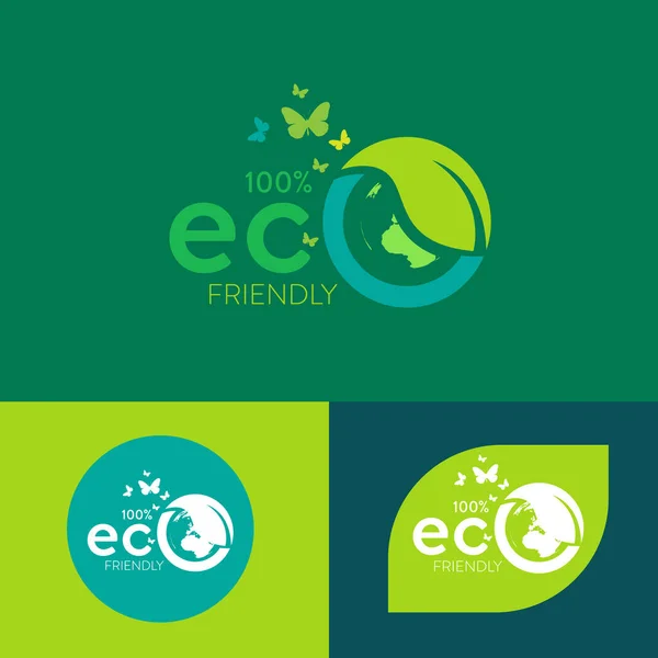 Ecology Green Cidades Ajudar Mundo Com Eco Friendly Conceito Ideas — Vetor de Stock