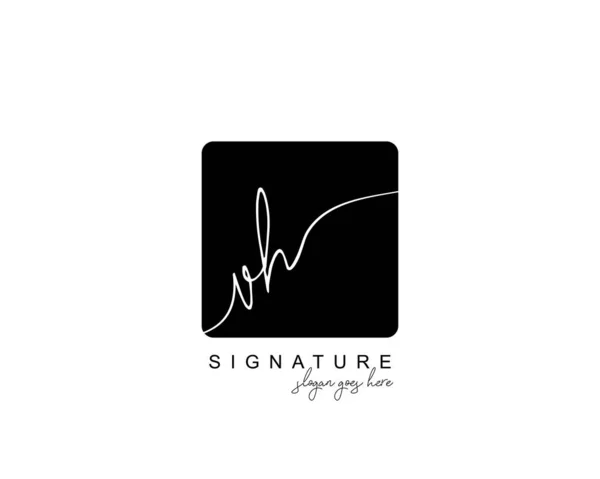 Počáteční Beauty Monogram Elegantní Design Loga Rukopisné Logo Počátečním Podpisem — Stockový vektor