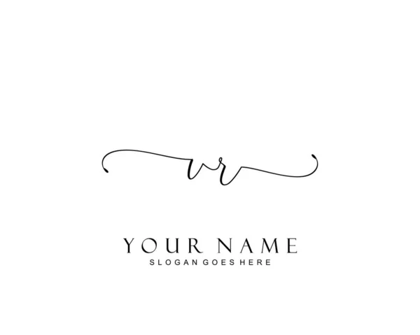 Początkowy Monogram Urody Elegancki Projekt Logo Logo Pisma Początkowego Podpisu — Wektor stockowy