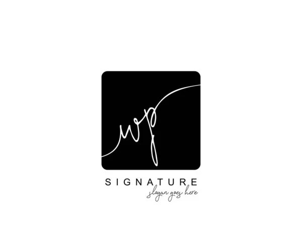 Initial Schönheit Monogramm Und Elegantes Logo Design Handschrift Logo Der — Stockvektor