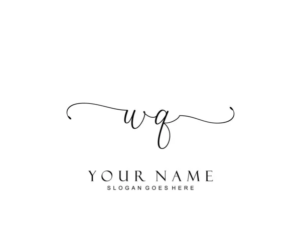 Initial Schönheit Monogramm Und Elegantes Logo Design Handschrift Logo Der — Stockvektor