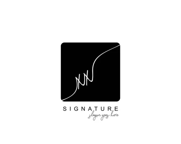 Originální Krása Monogram Elegantní Logo Design Rukopis Logo Počátečního Podpisu — Stockový vektor