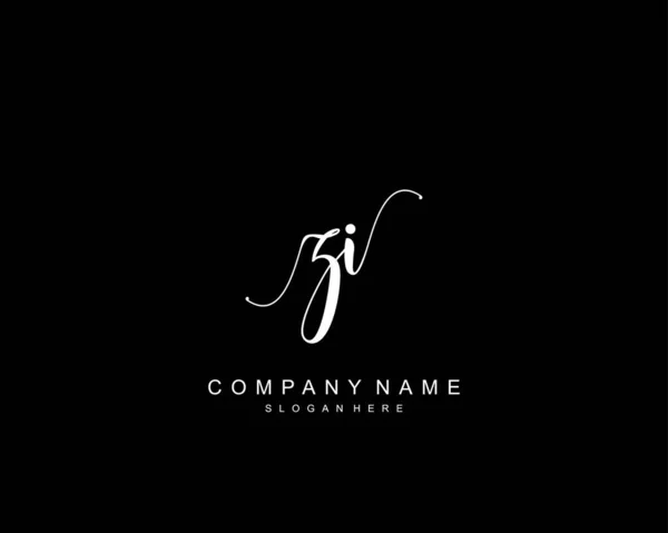 Initial Beauty Monogramm Und Elegantes Logo Design Handschrift Logo Der — Stockvektor