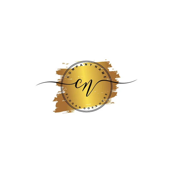 Начальная Буква Beauty Handwriting Logo Vector — стоковый вектор