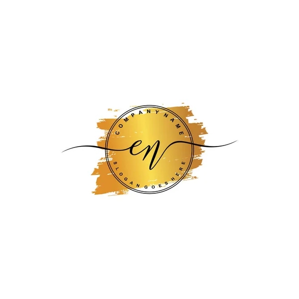 Начальная Буква Beauty Handwriting Logo Vector — стоковый вектор