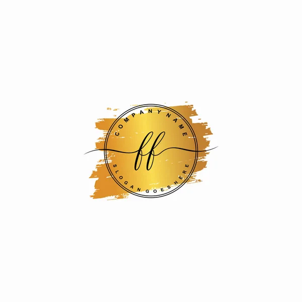 Harf Güzellik Yazısı Logo Vektörü — Stok Vektör