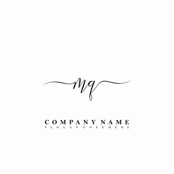 Начальная Буква Beauty Handwriting Logo Vector — стоковый вектор