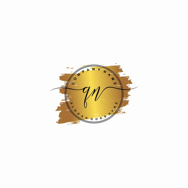 Начальная Буква Beauty Handwriting Logo Vector — стоковый вектор