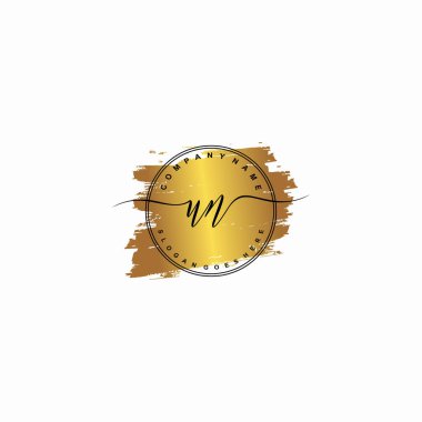 İlk harf BM güzellik el yazısı logo vektörü