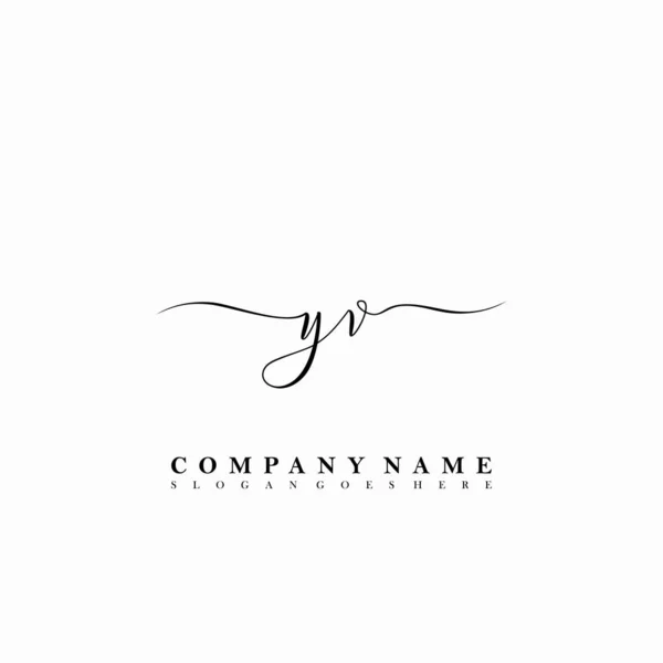 Initiële Branding Logo Collecties Handschrift Logo Van Eerste Handtekening Bruiloft — Stockvector
