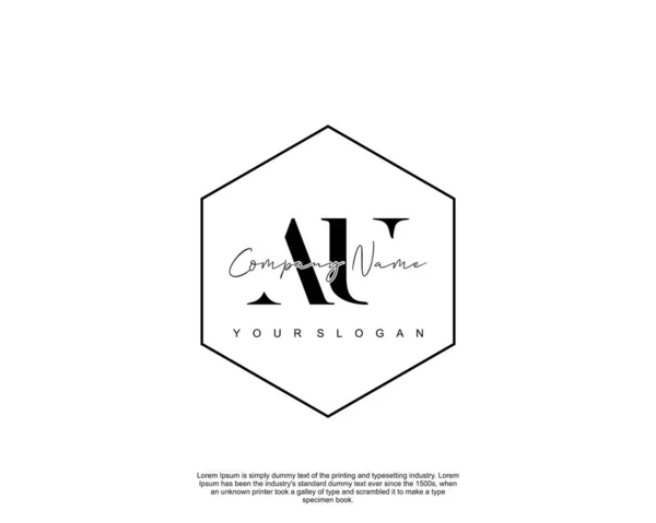 Coleções Iniciais Logotipo Marca Logotipo Caligrafia Assinatura Inicial Casamento Moda — Vetor de Stock