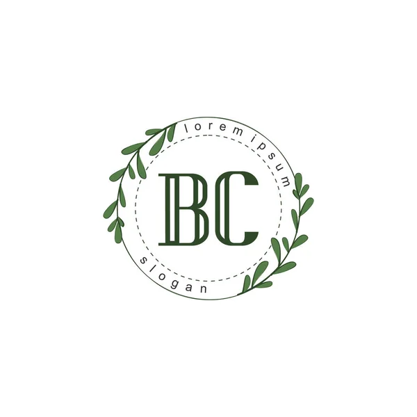 Harf Güzellik Yazısı Logo Vektörü — Stok Vektör