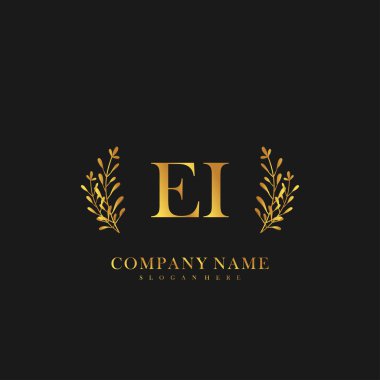 İlk harf El Yazısı Logo Vektörü