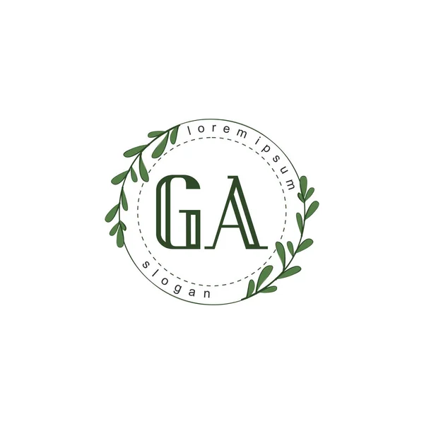Ga logo gold Vector Art Stock Images | Depositphotos