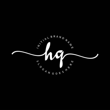 Karargah İlk el yazısı çember logo vektörü