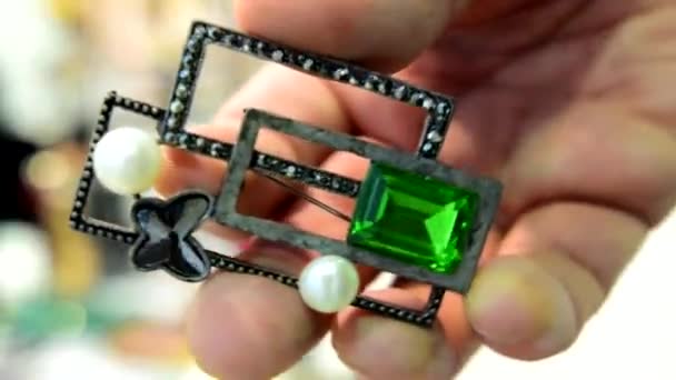 Bijoux Pour Femmes Métaux Communs Verre Pierres Ornementales Matériaux Mous — Video