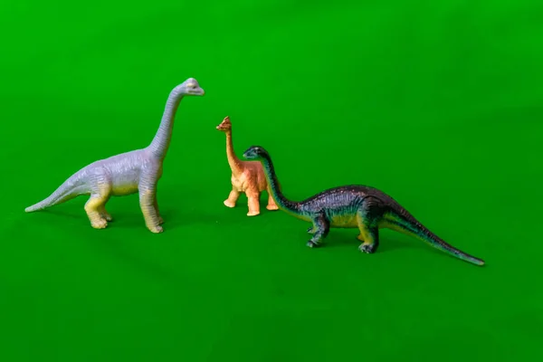 Παιδικά Παιχνίδια Πράσινο Φόντο Δεινόσαυροι — Φωτογραφία Αρχείου