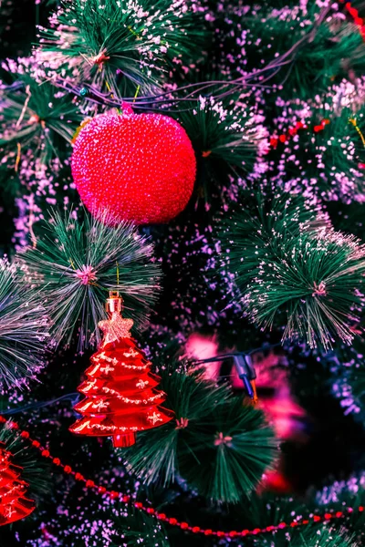Christmas New Year Holiday Christmas Tree Decoration — Stock Photo, Image
