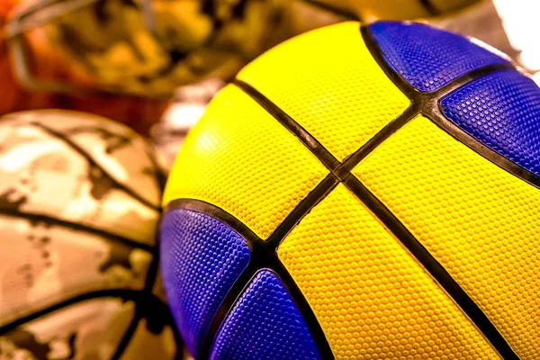 Кольорові Кульки Баскетболу Або Волейболу — стокове фото