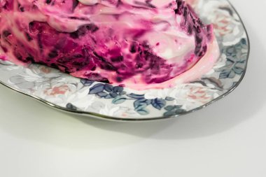 Pancar ve mayonez ile kaplama çanak 