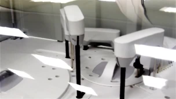 Work Apparatus Determining Blood Test Hematology Laboratory — Stock Video