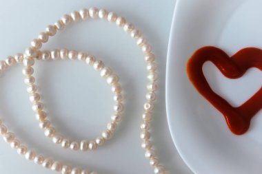 Sevgililer günü, beyaz ya da parlak arka plan öğeleri 