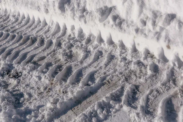 Гонка Большого Колесного Трактора Снегу — стоковое фото
